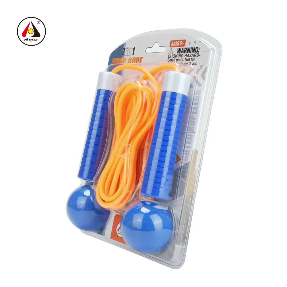 AOJIE Training Jump Rope Set Cordless Jump Rope & Regular Skip Ropes For Kids Indoor Outdoor Improving Fitness.