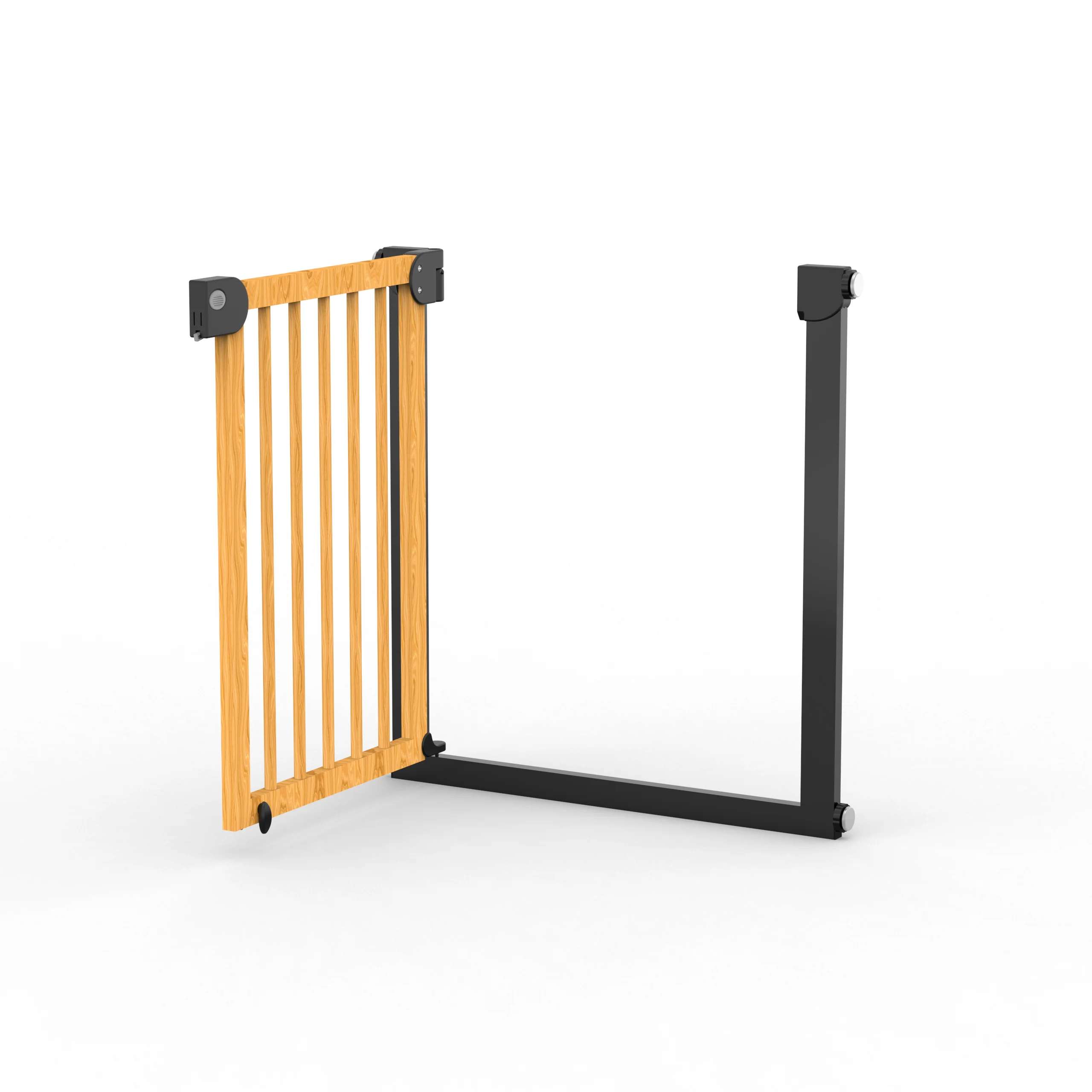 ODM OEM Babysafe Оригинальные металлические деревянные выдвижные Детские Безопасные ворота