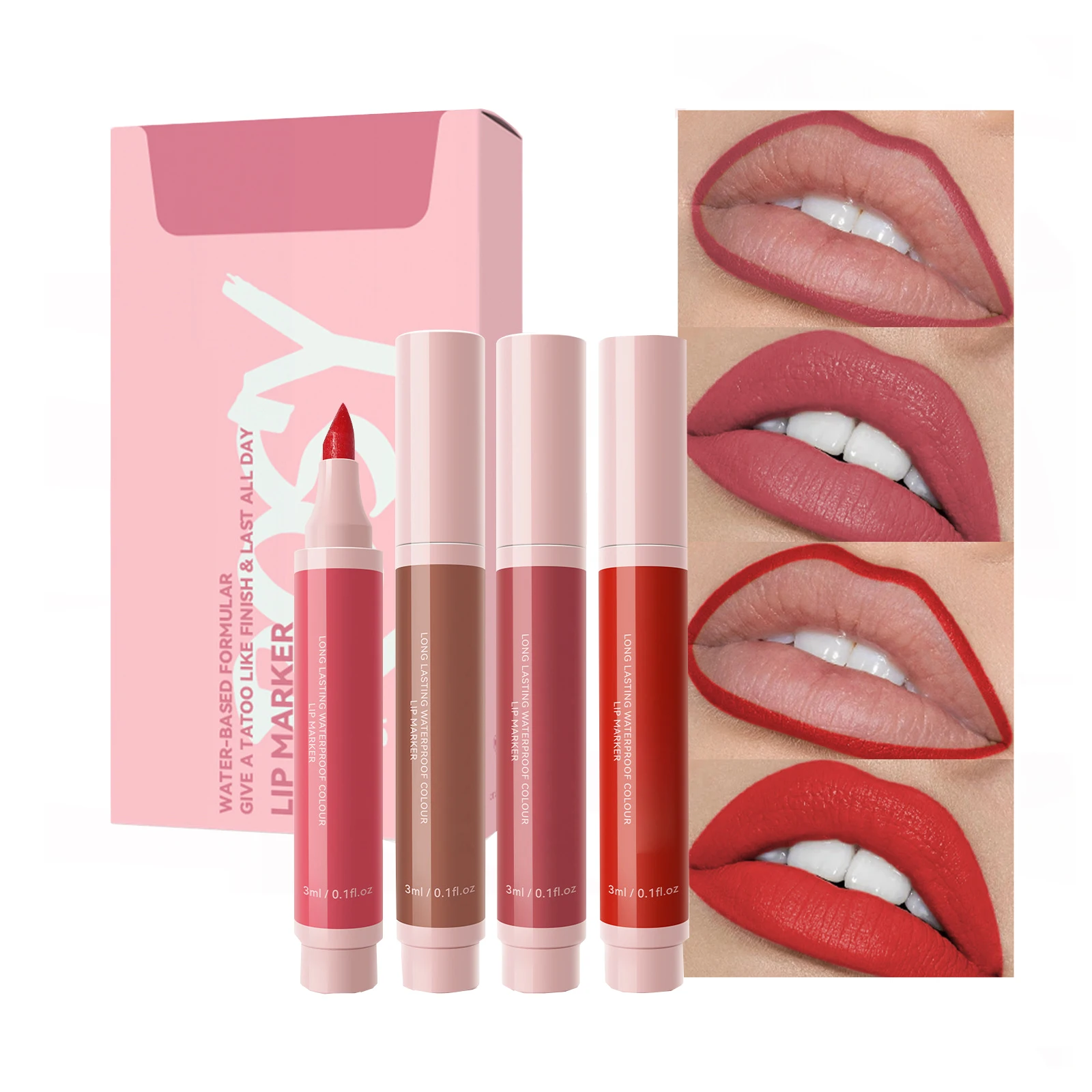 long lasting wholesale lip gloss cosmetic vendor lipstick private label lip tint marker waterproof lipliner matte lip marker