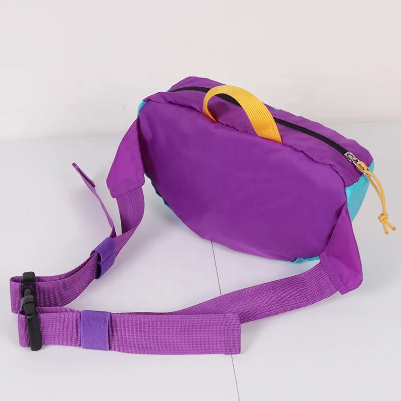 CHANGRONG Custom women men eco friendly Recycled nylon polyester Hiking Sports Zipper Fanny Pack Waist Bag Outdoor