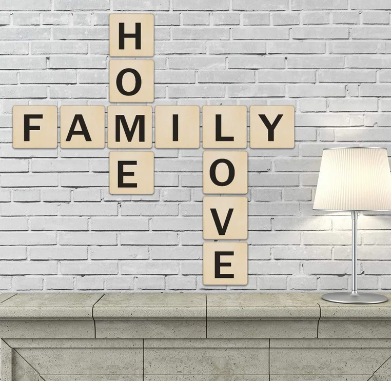 Необработанные квадратные деревянные ломтики 4x4 дюйма для рисования и украшения