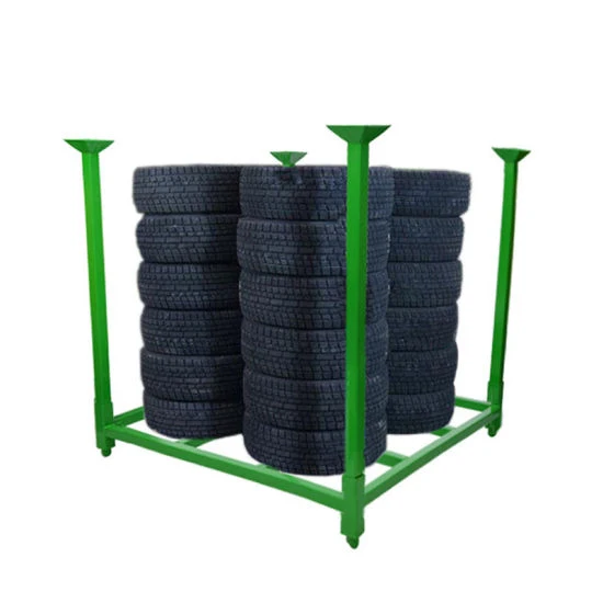 Moldular Post Pallet Portable Plate Stacking Storage Pipe Foldable Steel Stacking Rack System