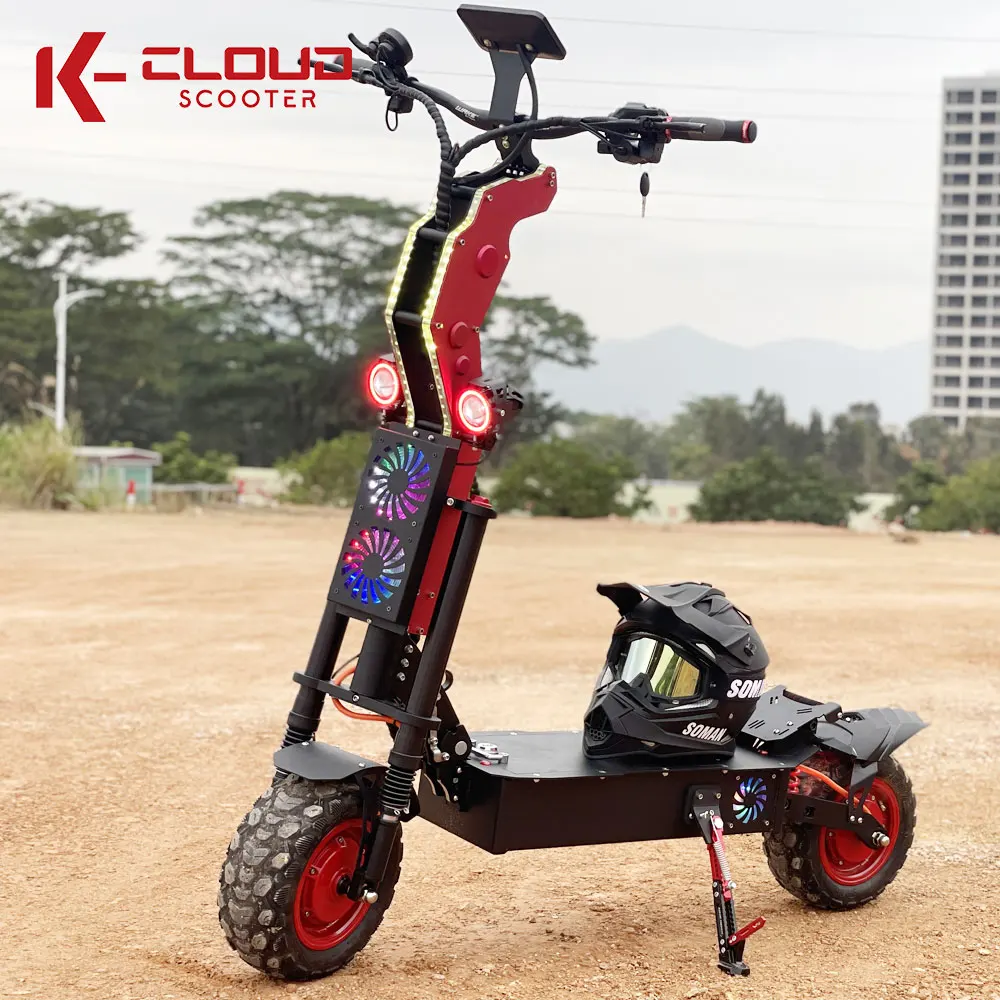 Self-branded R&D 10000W 72V Powerful Adult Fast Foldable All Terrain Electric Scooter Long Range Dual Motor E Scooter For Sale