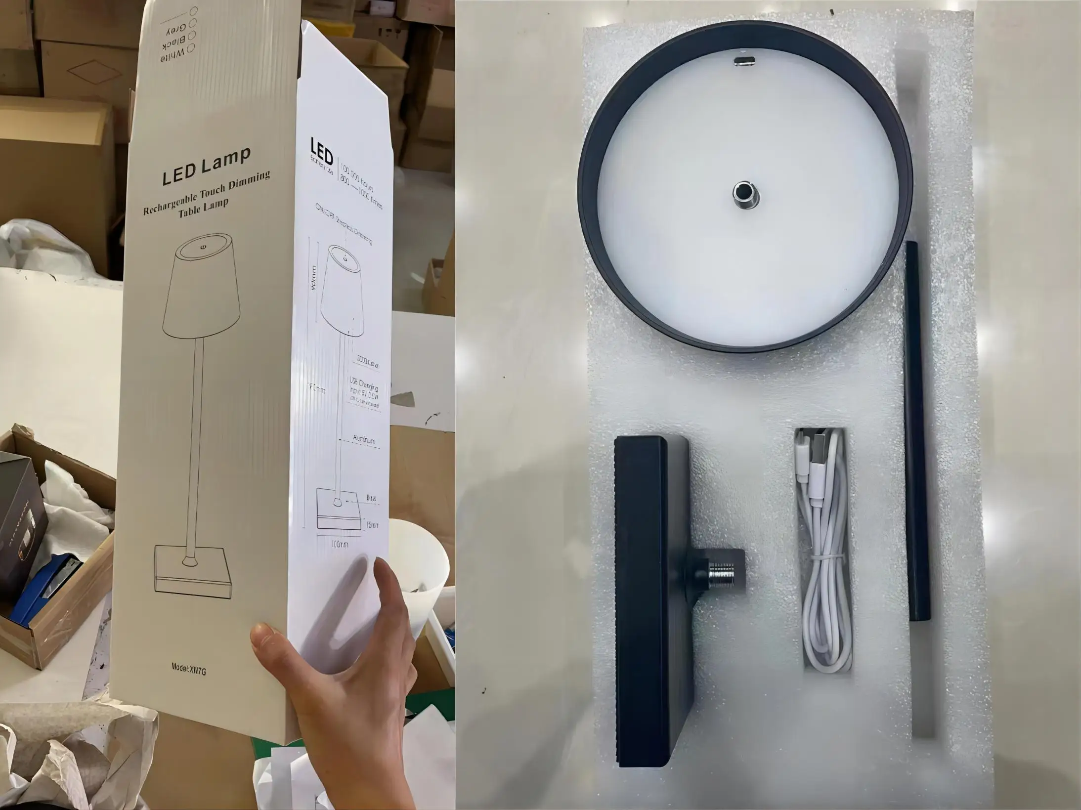 Italian Portable Cordless Rechargeable Dimmable Touch Control Metal LED Dinner Table lamp For Restaurant Dinning Hall 5200mAh