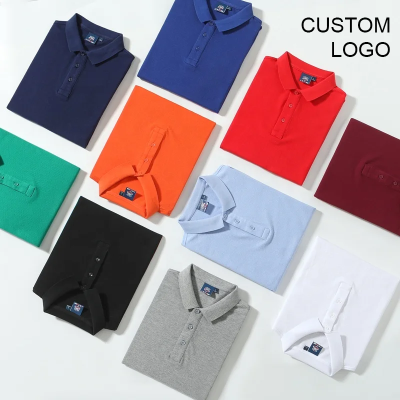 Wholesales fashion polo 100% cotton graphic man custom logo casual short sleeve blank man polo shirt