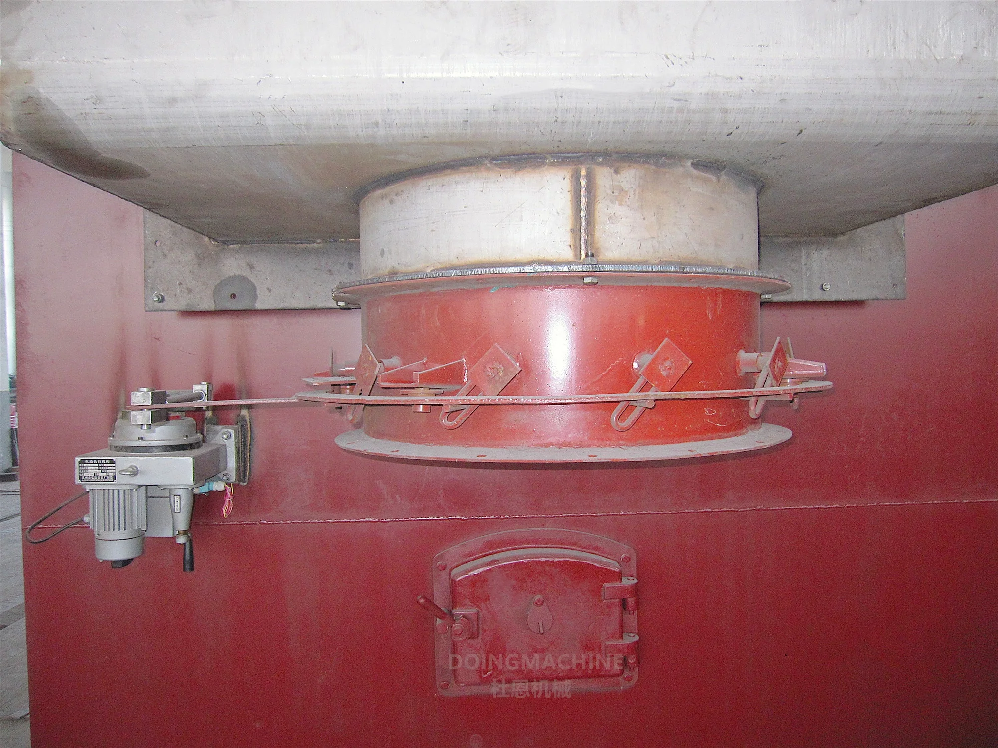 Industrial reciprocating grate biomass wood fired hot air generator