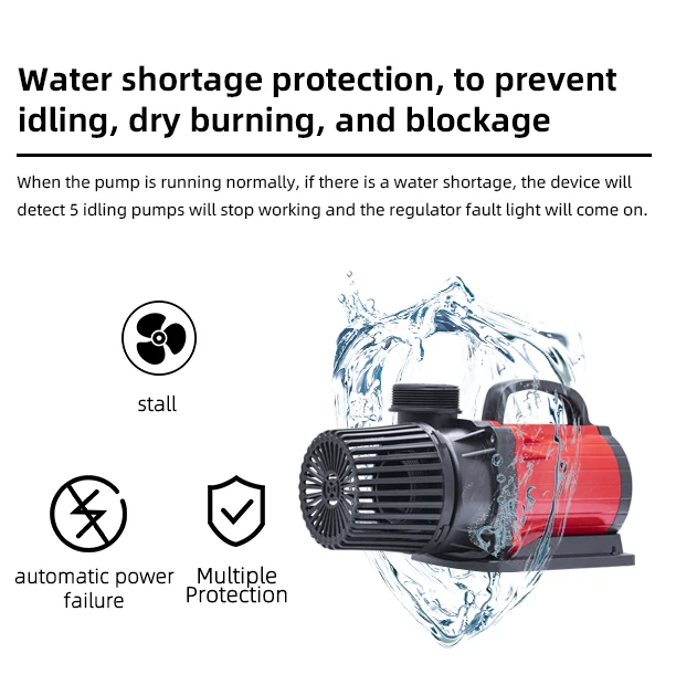 QihangRAS variable frequency water pump garden fountain circulating centrifugal pump aquarium fish tank koi pond submerged pump