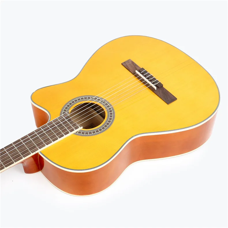 cheapest price 39 inch cutaway OEM beginner guitar classic student classical guitar