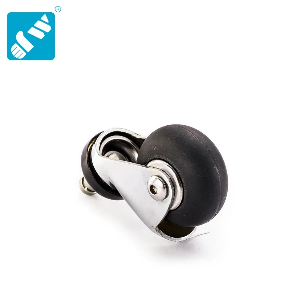 Manufacture friction grip ring swivel extra soft round tread neoprene rubber wheel caster