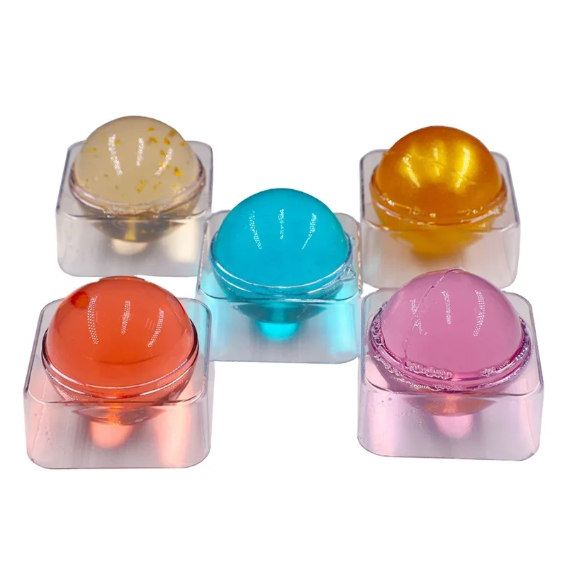 Мыло BIH JELLY, мыло, мыло для ванны, Глубокая очистка, разноцветное сферическое Отбеливающее мыло ручной работы, гель для мытья тела