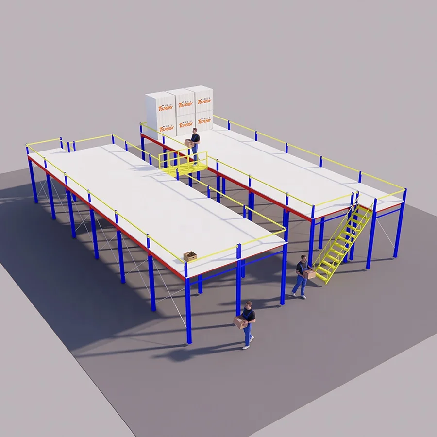 Industrial multi level q235 steel grading mezzanine floor platform