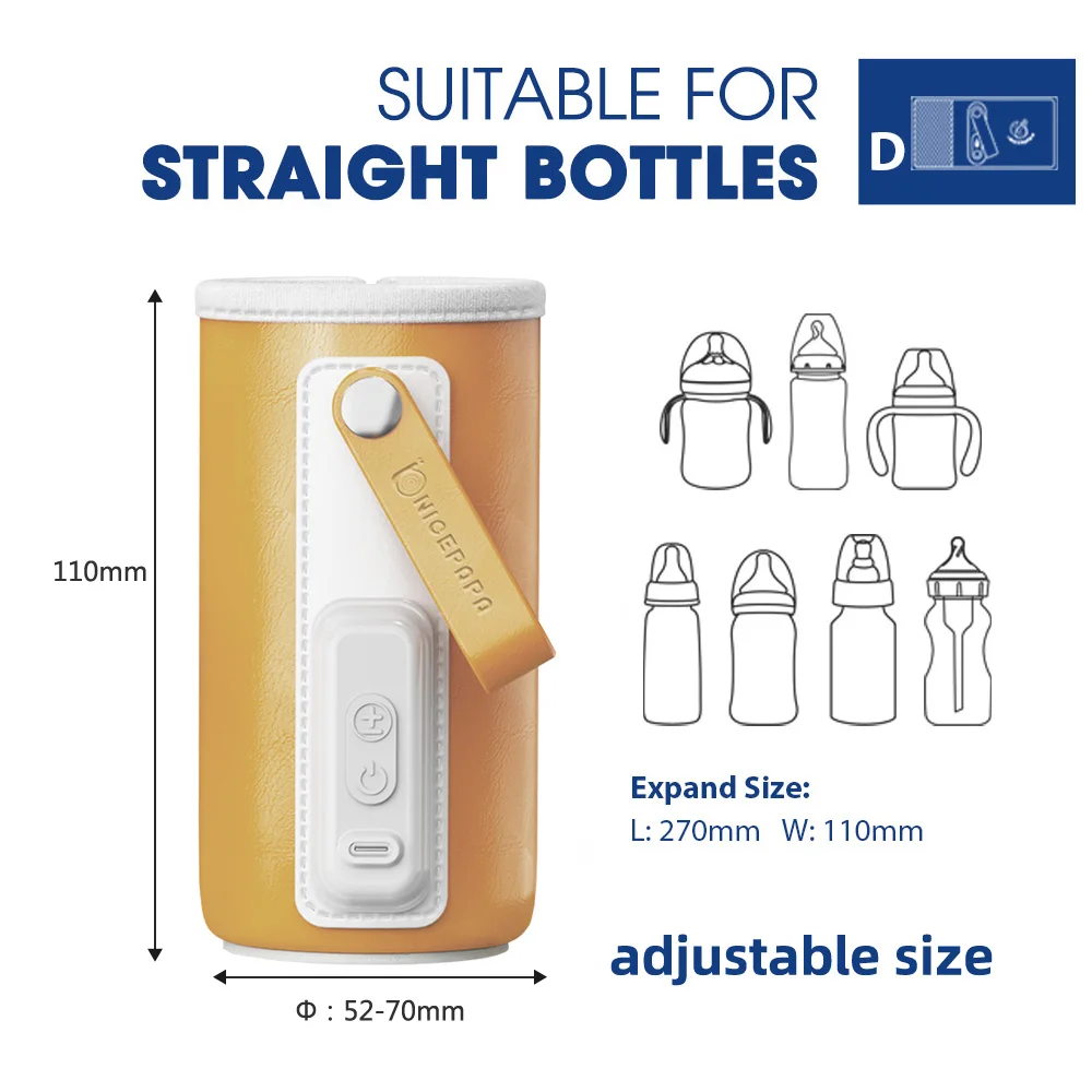 hot new pu safety material usb portable baby infant feeding milk bottle warmer heater