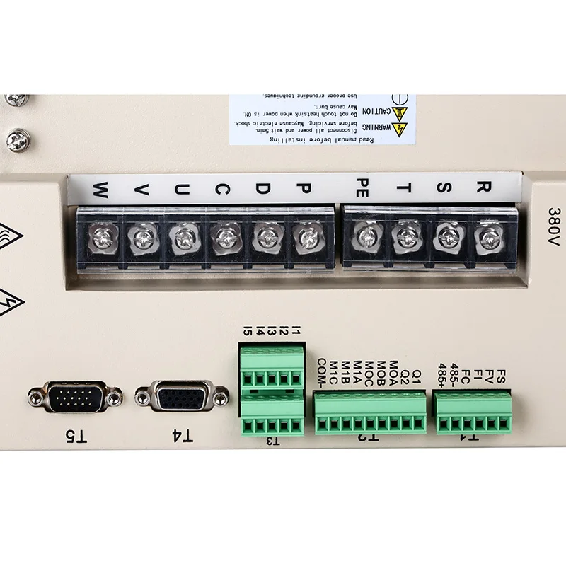 Driver servo spindle drive+Induction asynchronous motor ,maximum speed of 8000 rpm,5.5Kw whole set with cables
