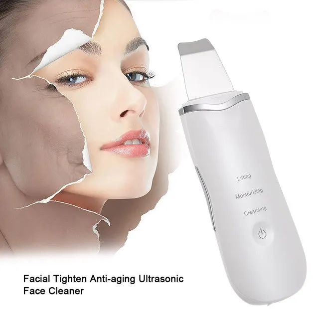 Home beauty devices facial ultrasonic skin scrubber skin peeling beauty machine