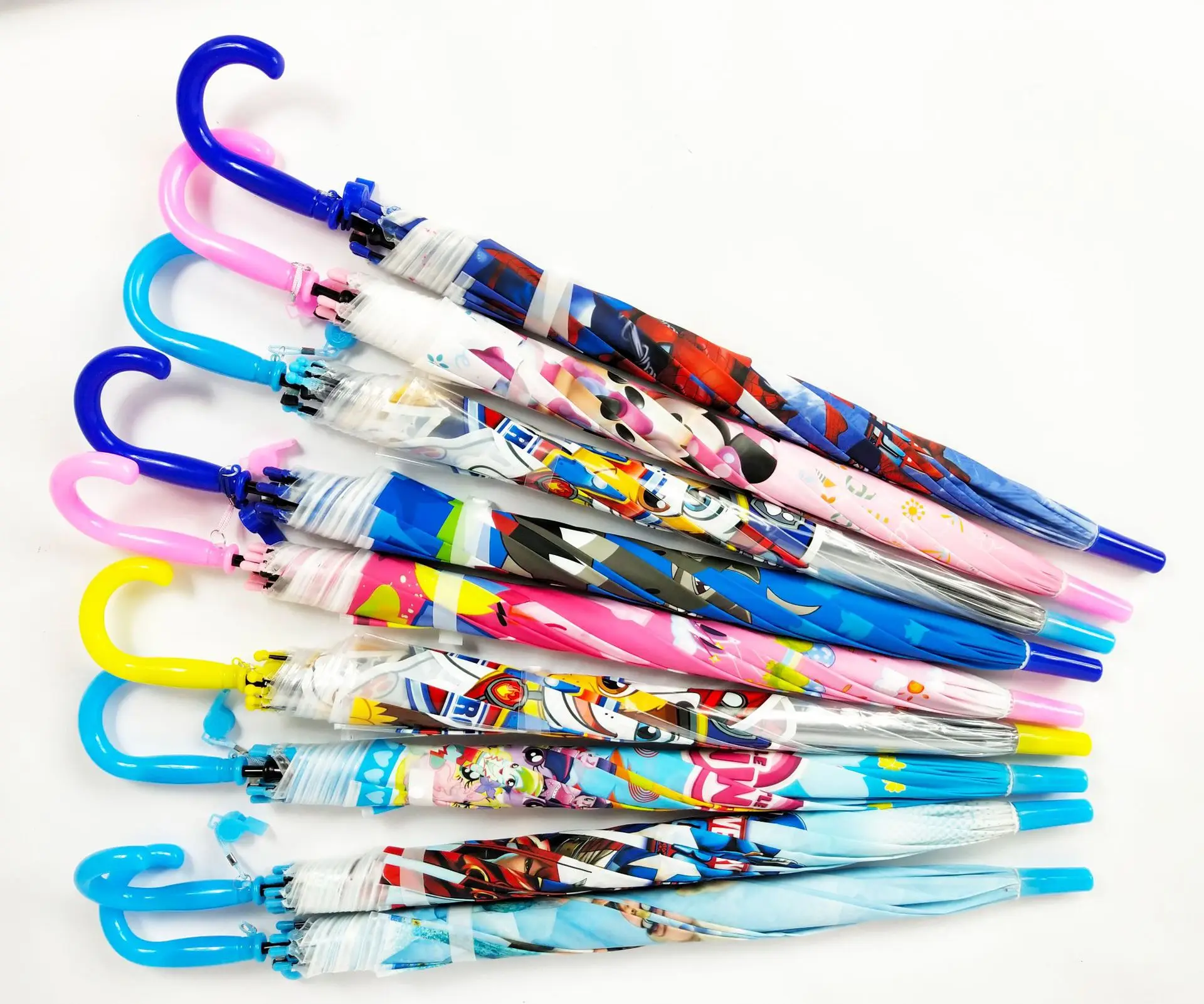 PVC and EVA transparent umbrella with full printing cartoon design kids umbrellas