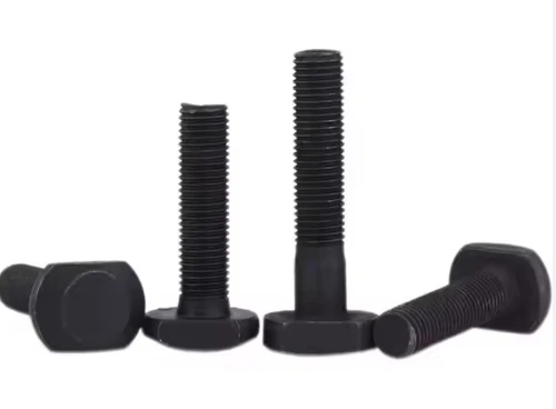 Grade 4.8 8.8 10.9 12.9 Carbon Steel Hex Head Bolt M4 Thread 16mm Length Black Oxide DIN Stud Wheel Screw M8 M10 M12 M16 Sizes