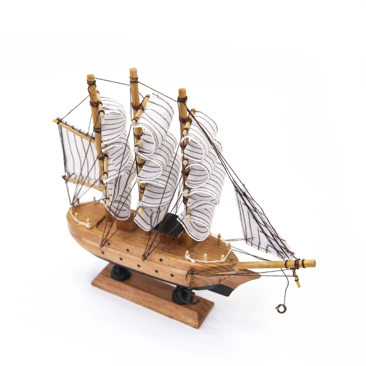 Tall Ship Miniature Marine Wood Maritime Boat Nautical Sailing Ship Home Desk Decoration Decor Crafts Wooden Boat Models
