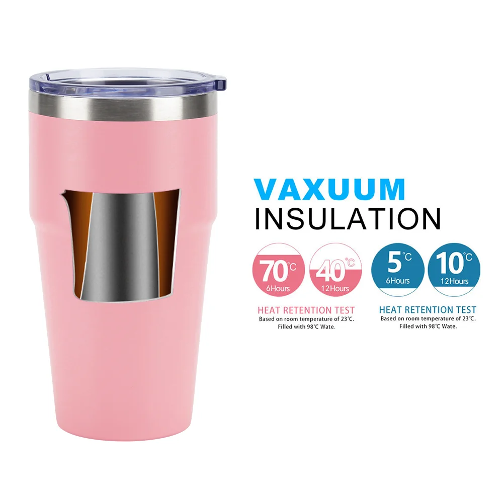 Wholesale 20oz Double Walled Stainless Steel Inusulated Travel Beer Tumbler Cups In Bulk