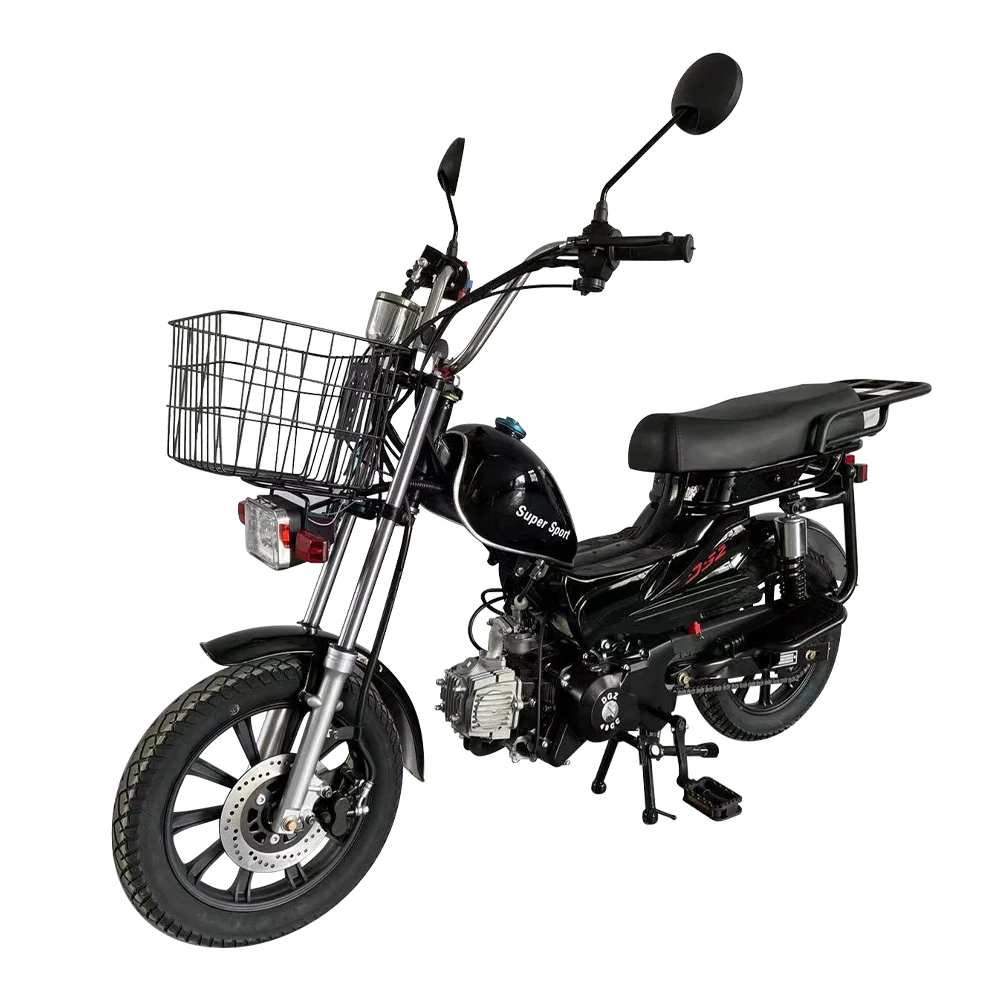 Factory wholesale 50CC70CC Mini Electronic Injection System Fuel Motorcycle Gasoline motorcycle with Storage basket