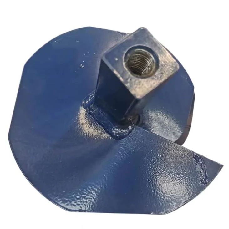 Carbon Steel Single Solid Square Hub Helix Power Driven Helical Ground Anchor