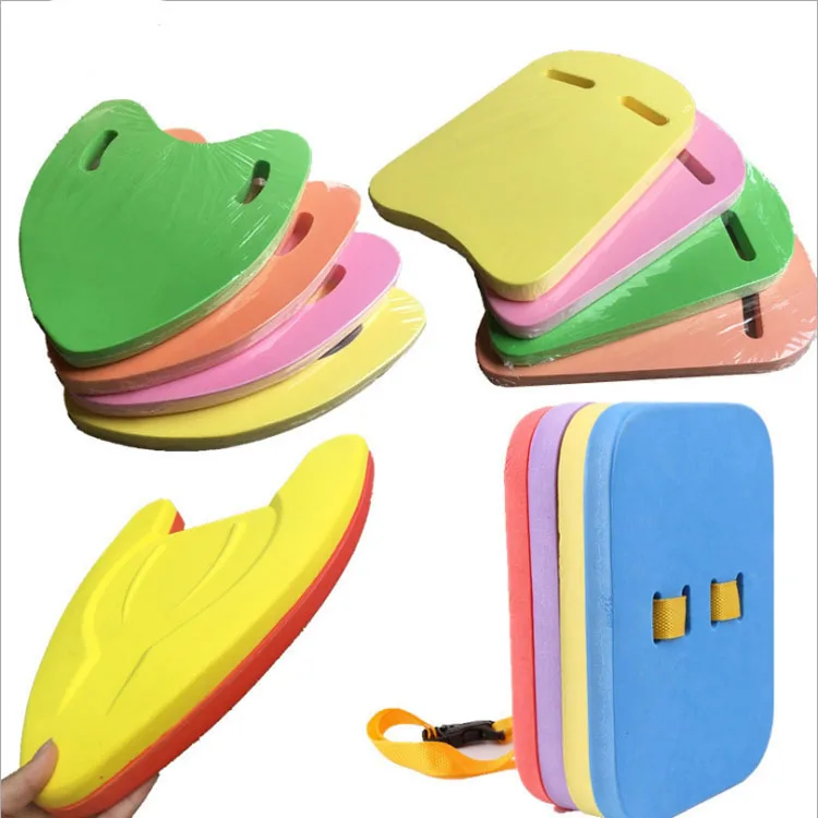 2025 Custom Color Size Shape High Quality Floats Adult EVA Foam Swimming Swim Plate Kickboards With Handrail Hole Bicolor