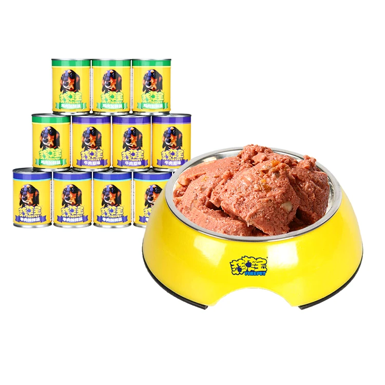 Nurtition OEM 375g/c Beef/Chicken Vegetable Flavor for Cat  Wet Dog Food Dog Treats  Pet Food