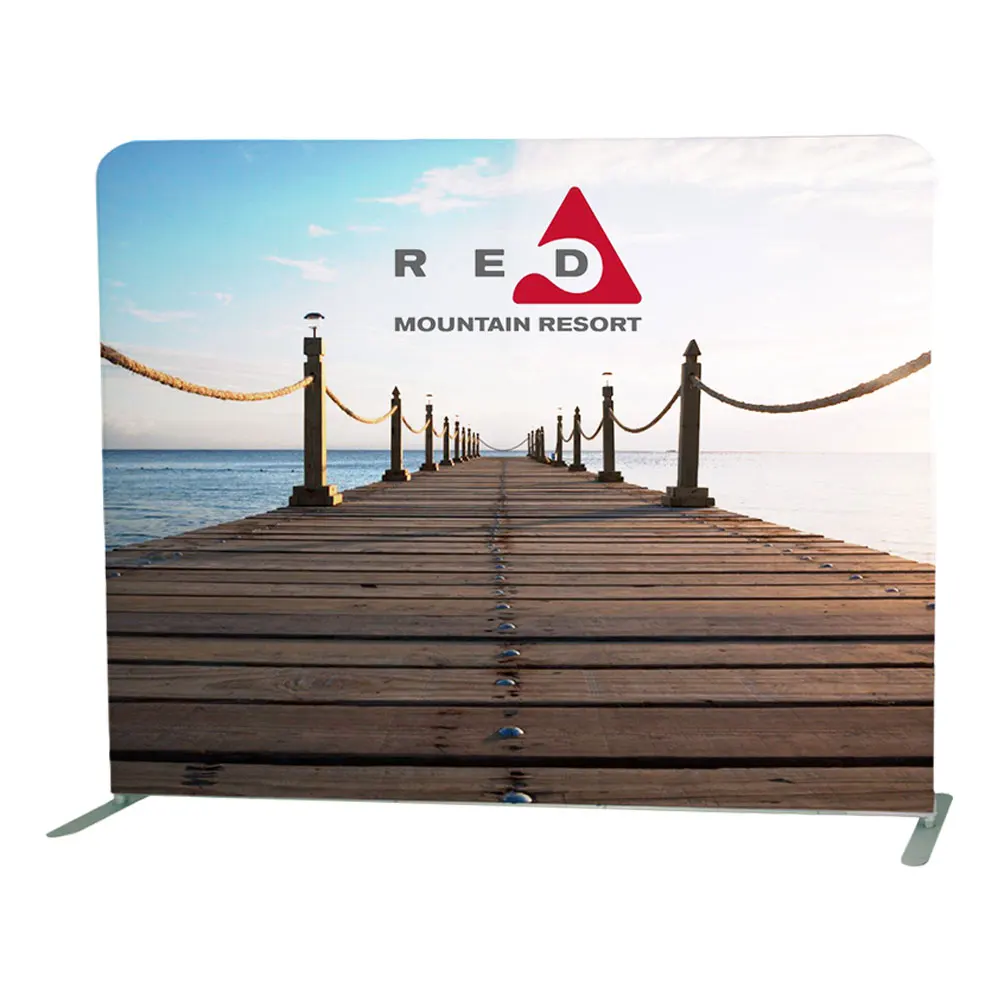 8ft Portable Aluminum Display Stand for Conferences and Parties for Signage and Background Wall Use for Wall Signage