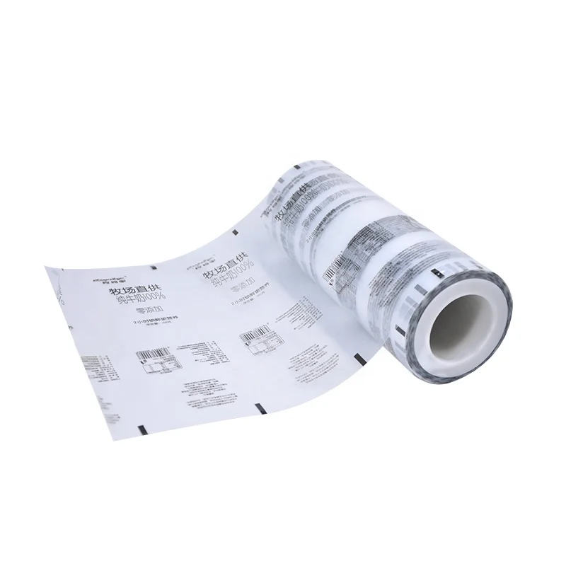 PVA transparent milk packaging roll film high barrier custom print clear heat seal food grade yogurt sachet pouch bag