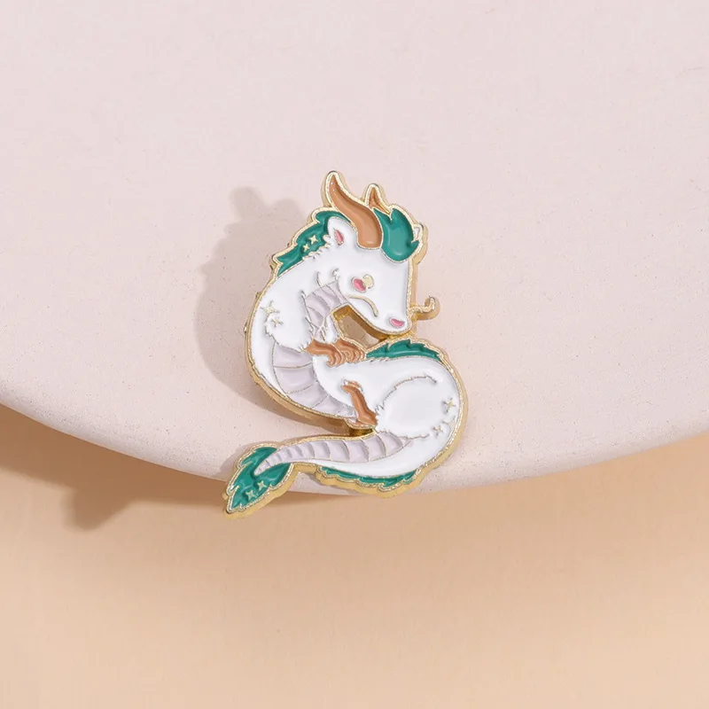 Stock Customized Hot Promotional Gifts Plating Color Custom Cute Design Cartoon Metal Enamel Pin For South Korea Studio Ghibli