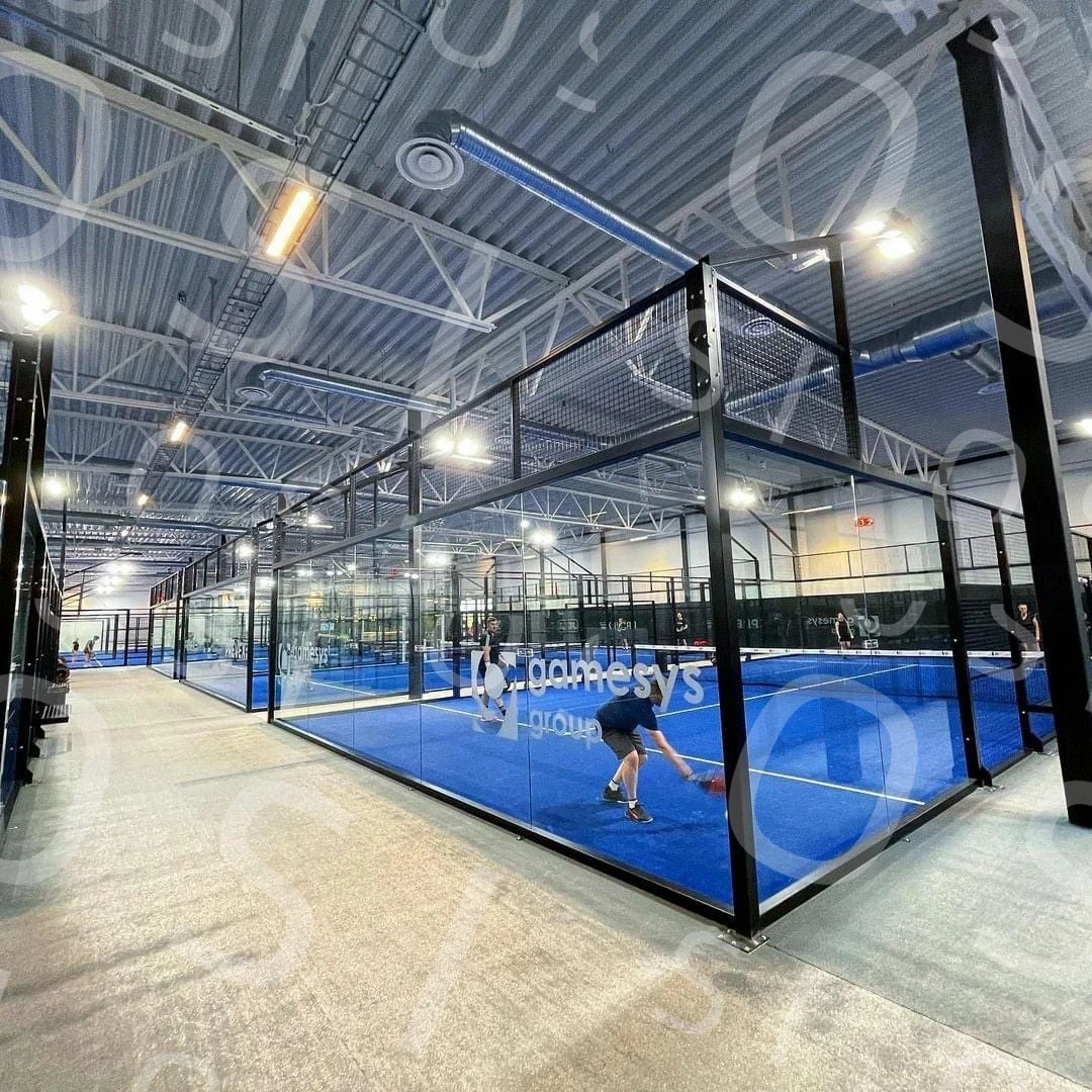 OSI Double Person Outdoor Sports 15mm Artificial Turf Imported Taiwan Panoramic Paddle Tennis Padel Court