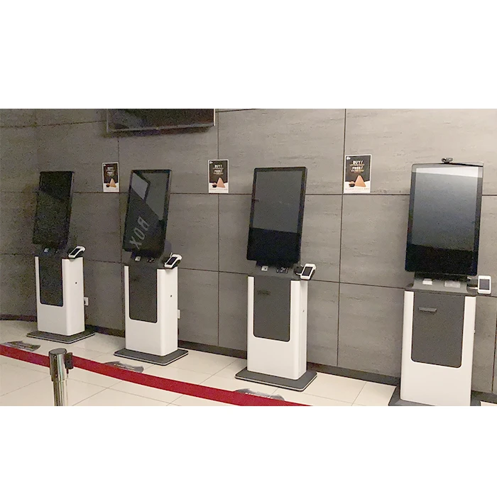 Crtly  cash exchange Money fast recharge cash receipt payment kiosk cash recycle machine bar code scanner and QR payment kiosk