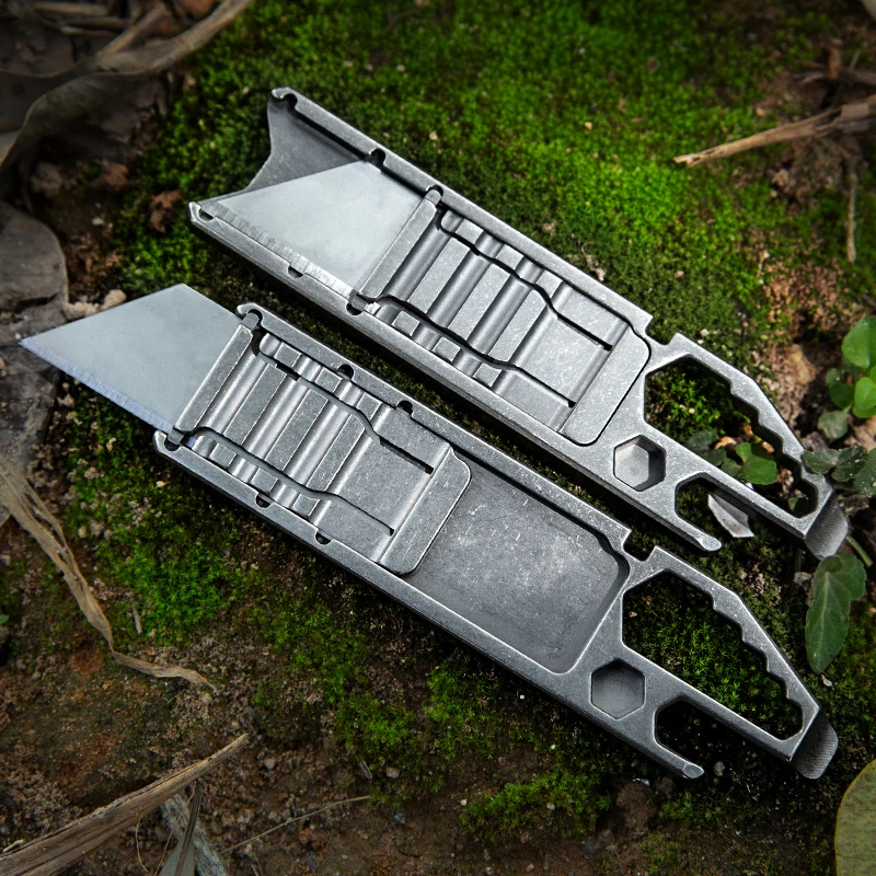 Outdoor edc gadget multi-function knife quick change blade new structure can be customized