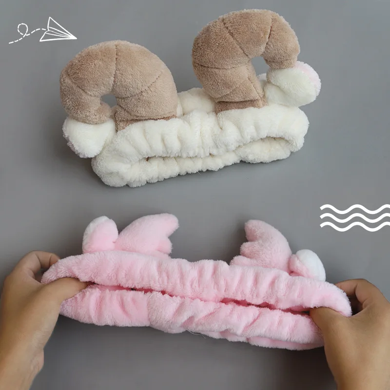 
Cute Wash Shower Make Up Elastic Bathroom Shower Headband Women Hair Band 