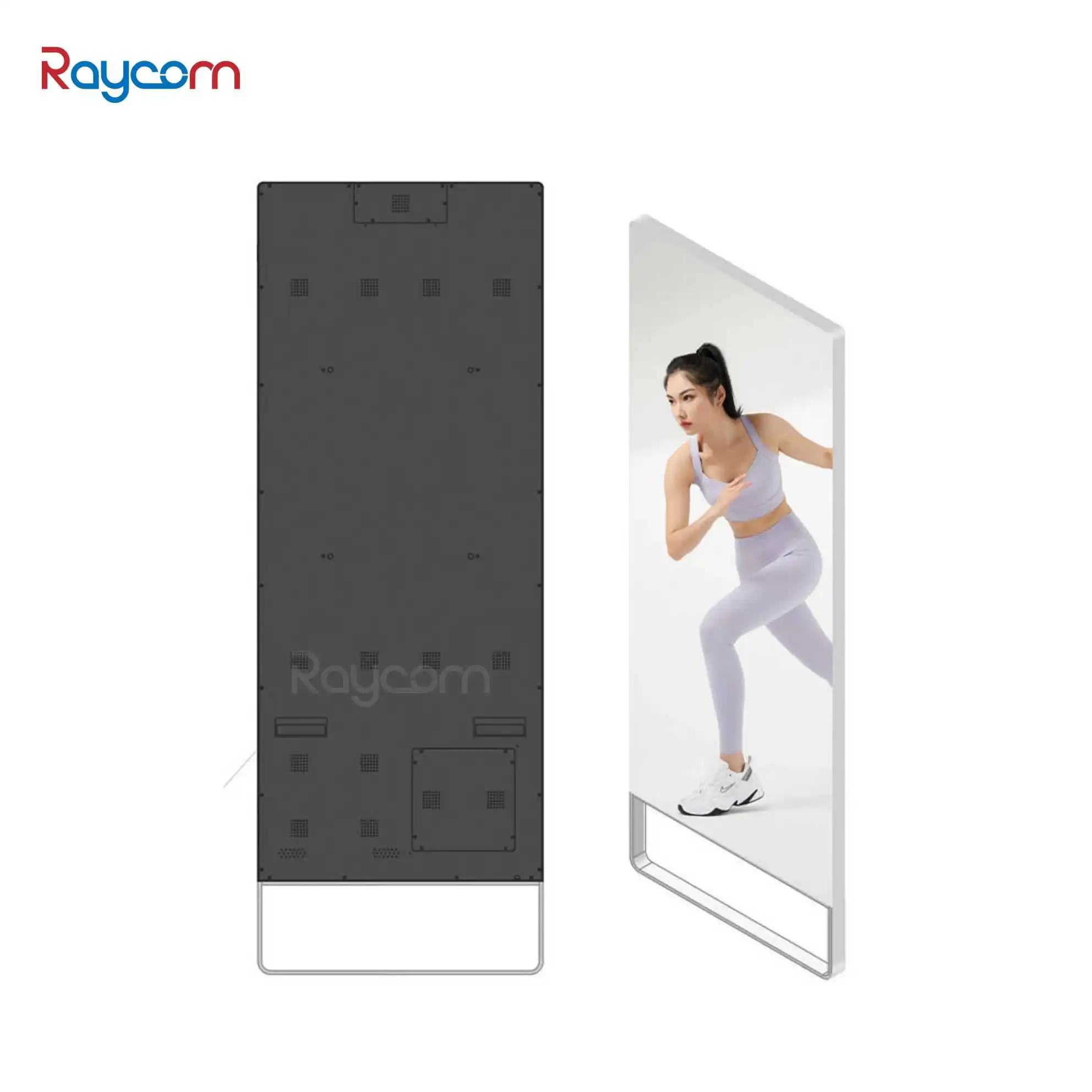 Raycom Interactive Floor standing HD 1080P LCD magic display advertising mirror digital signage touch screen kiosk