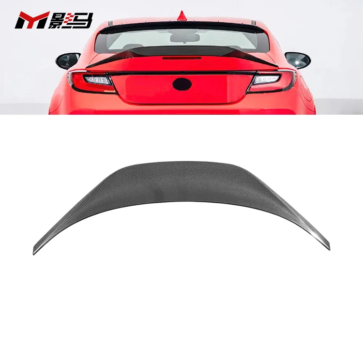 Trd Style Real Carbon Fiber Rear Spoiler For Toyota Subaru Gr86 Car Trunk Spoiler Body Kit 2021-2023