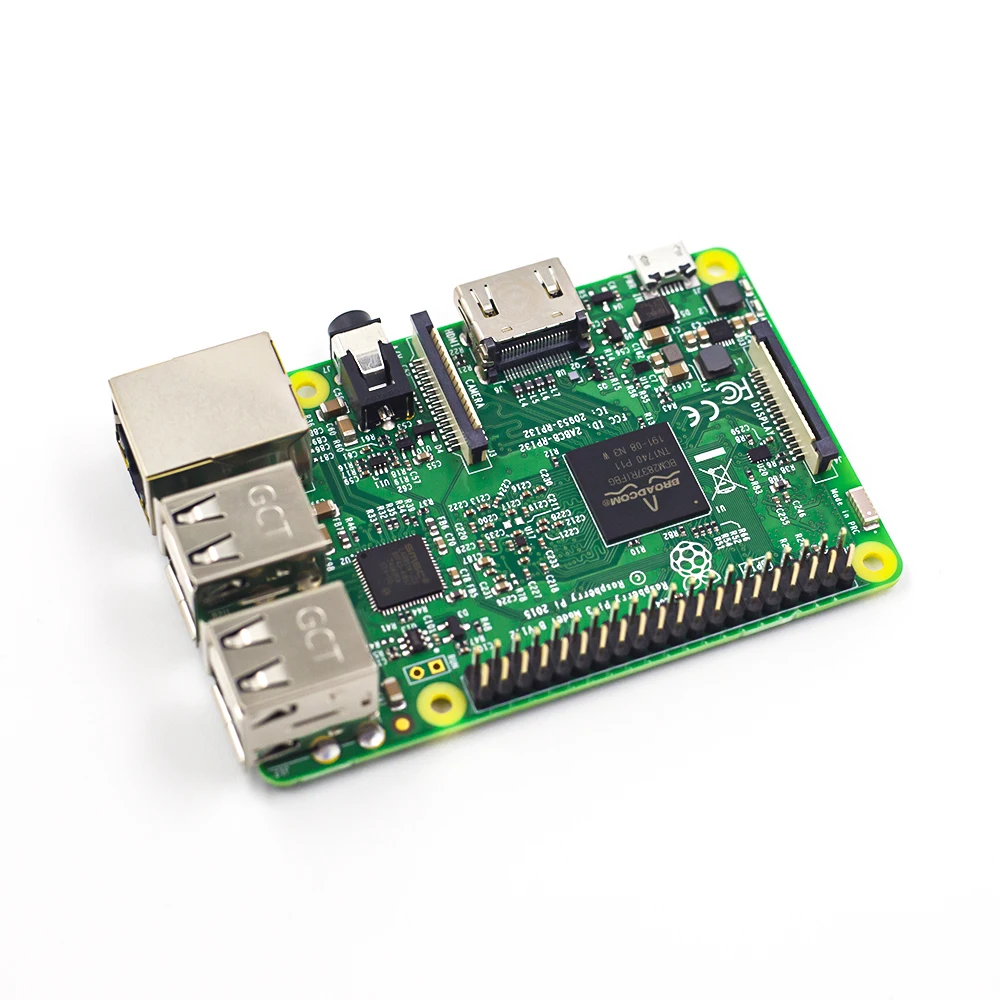 Материнская плата Raspberry Pi 3, 1 ГБ ОЗУ, четырёхъядерный процессор, 1,2 ГГц, 64 бит, Wi-Fi
