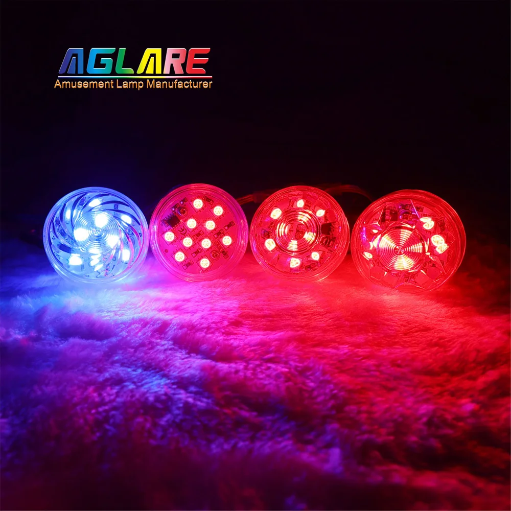 Programmable Pixel RGB Cabochon Light Funfair LED Carnival Fun Ride Point Lights Amusement Park Fun Fair Ride Lighting