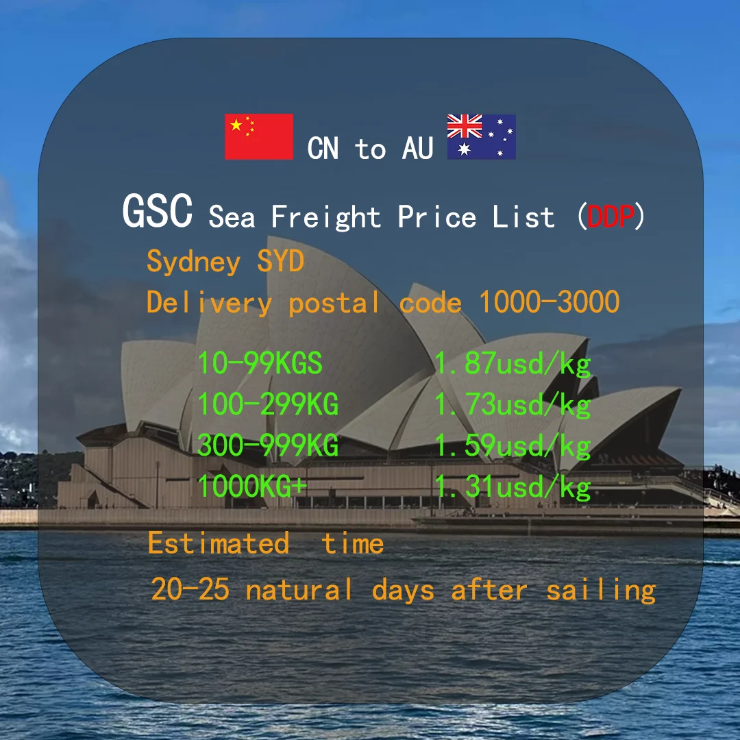 Sea Shipping door to door ddp to Australia Sydney Freight Forwarder Shipping Agent From China To au shipping cost calculator