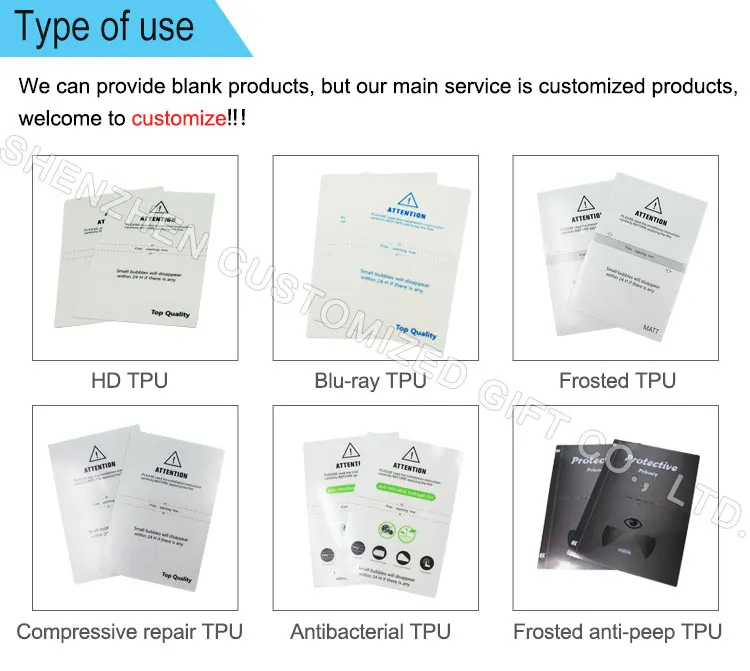 Flexible Blue Light Blocking TPU Screen Protector for Smart Cutter Plotter pantalla Machine Rainproof Universal Film Ploter Skin