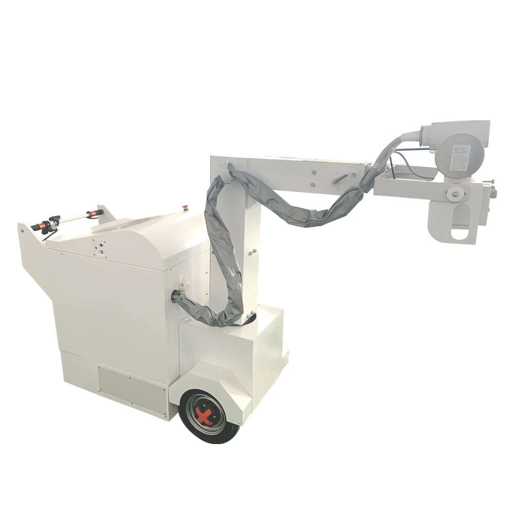 
The Mobile X-ray machine is equipped with integrated Display screen, Wired Wireless Exposure switch and built-in Wireless plate 