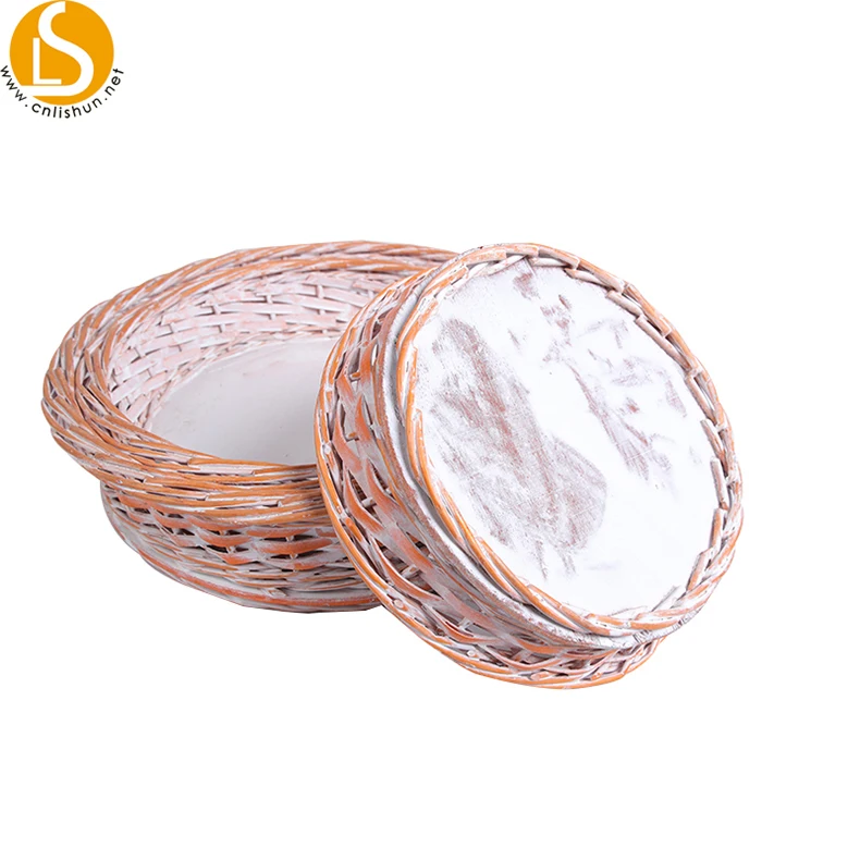 Durable Wicker Large Stackable Picnic Storage Baskets