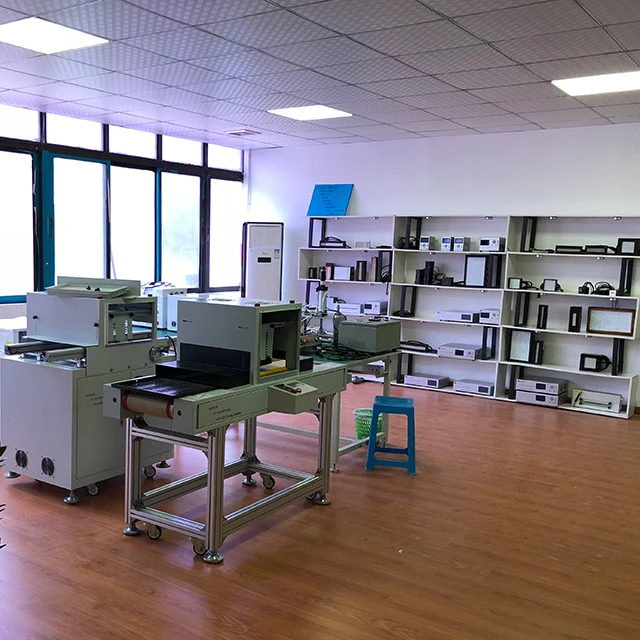 HTLD mini desktop high power UV led glue coating curing machine with conveyor belt.