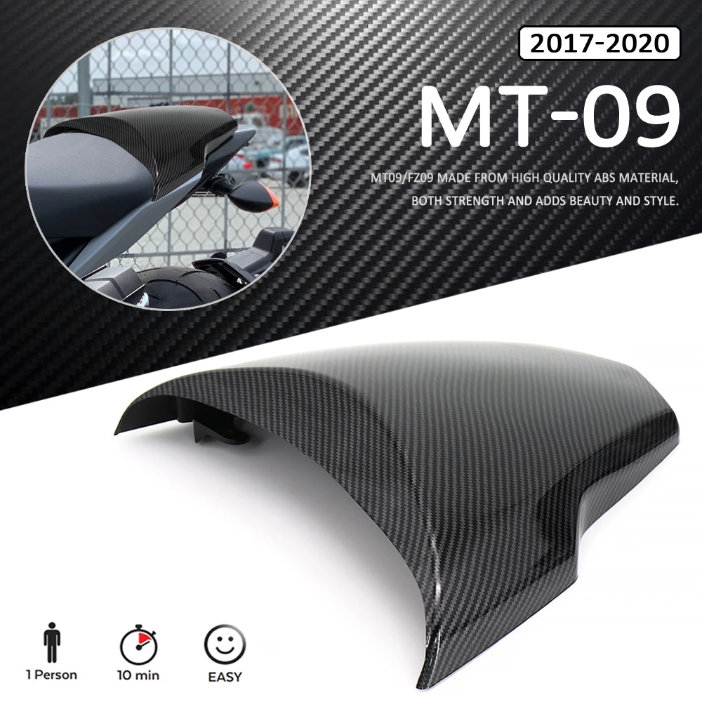 Carbon Fiber Motorcycle Accessories Rear Passenger Seat Cover Fairing Seat Cowl FOR YAMAHA MT-09/SP FZ-09 2017 2018 2019 2020