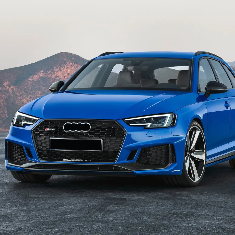 Передняя решетка для Audi A4 B9 S4 2016-2019 ячеек серебристая