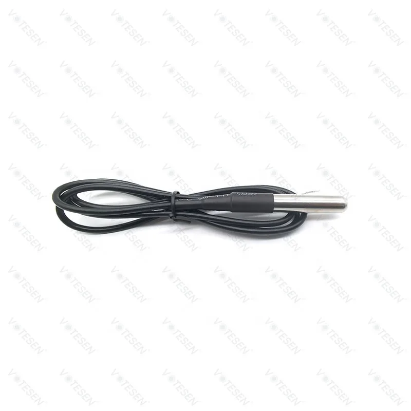 Waterproof DS18B20 Temperature Sensor with 2 Pole Silicone Cable