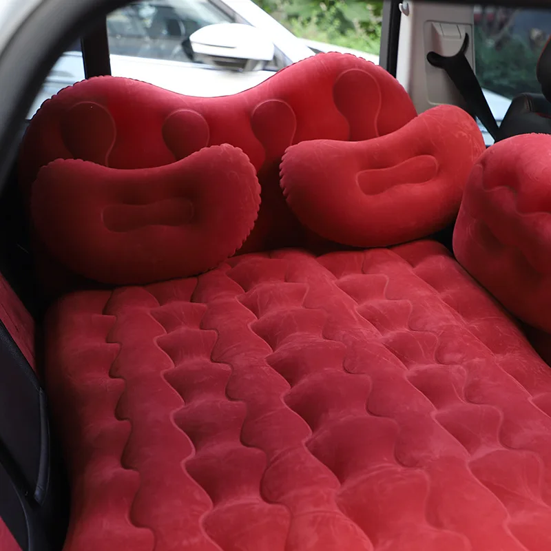 Wholesale products PVC flocking car back seat suv inflatable portable outdoor air bed