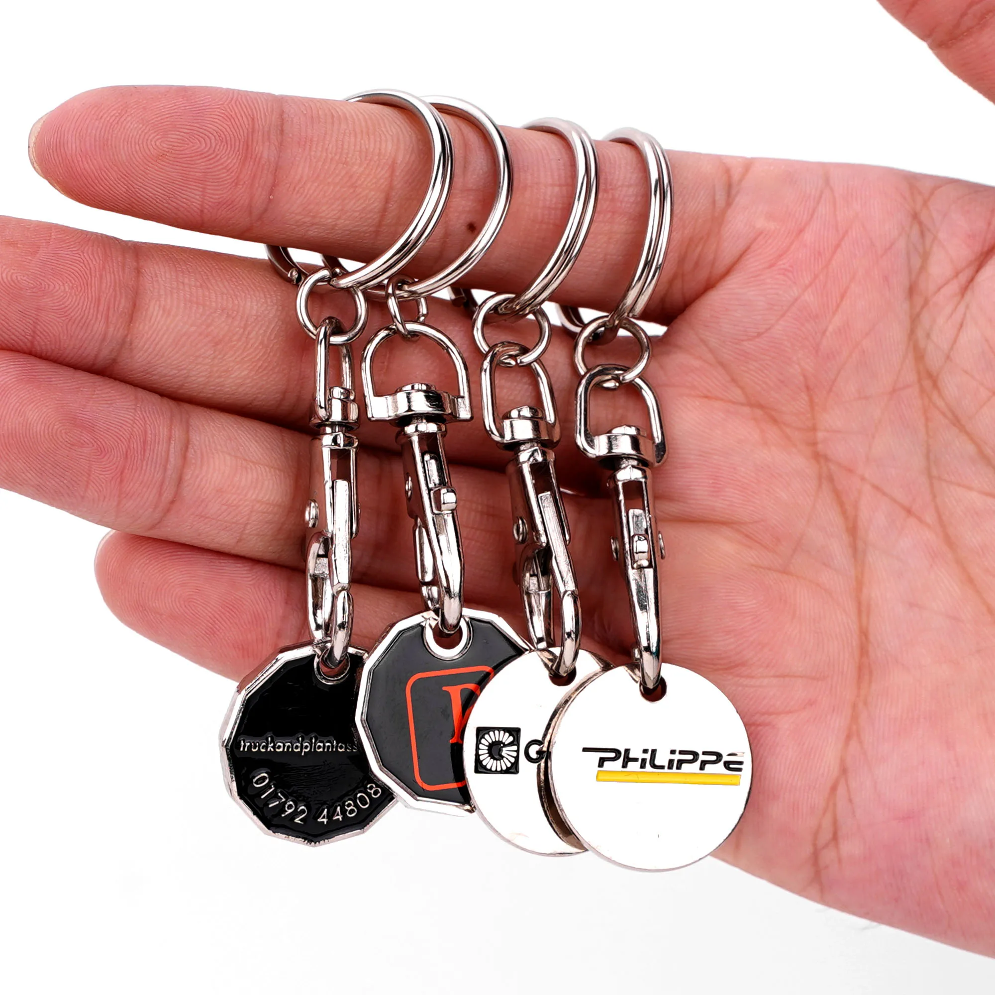Creative Gift Personalized Custom Engraving Brand Logo Metal Keychain Metal Digital Keychain Chain Zinc Alloy Keychain