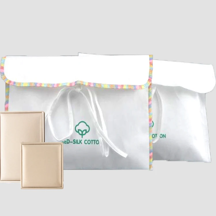 High Quality Biodegradable Sustainable Cotton Gift Packing Bags Cotton Bag Envelope Bag With Ribbon