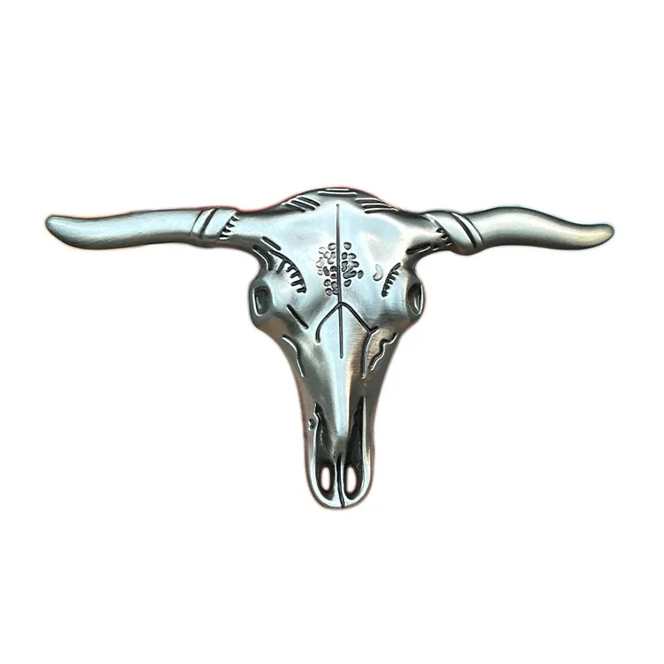 Manufacturer personalized no minimum metal belt buckles antique plated logo 3D bulk cheap custom western cowboy belt buckle