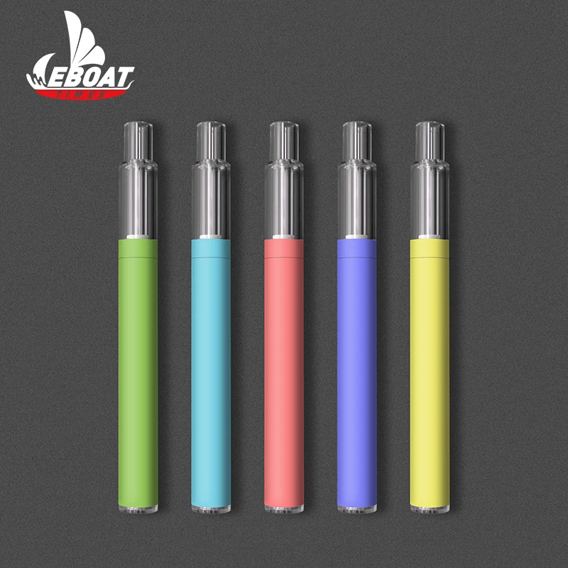 New trending full glass vape cartridges pen 1ml no metal contacting disposable vaporizer pen